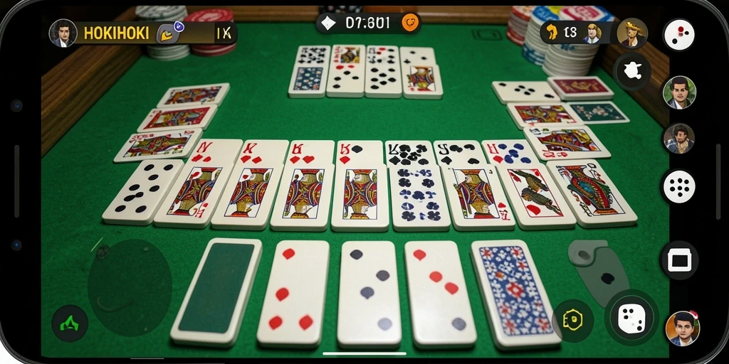 Tampilan gameplay HOKIHOKI yang seru dan menarik.