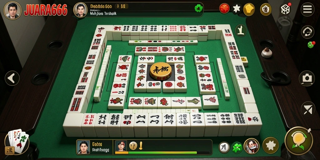Tampilan seru gameplay Mahjong di JUARA666.