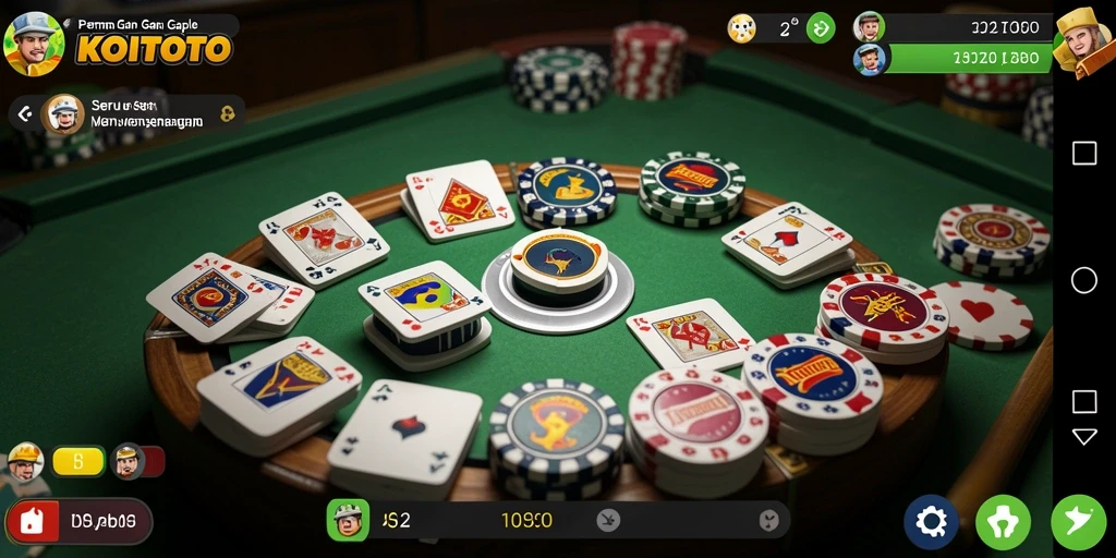 Gameplay Gaple yang seru dan menyenangkan di KOITOTO.