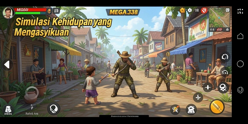 Gameplay MEGA338 yang menarik dan imersif dalam dunia simulasi.