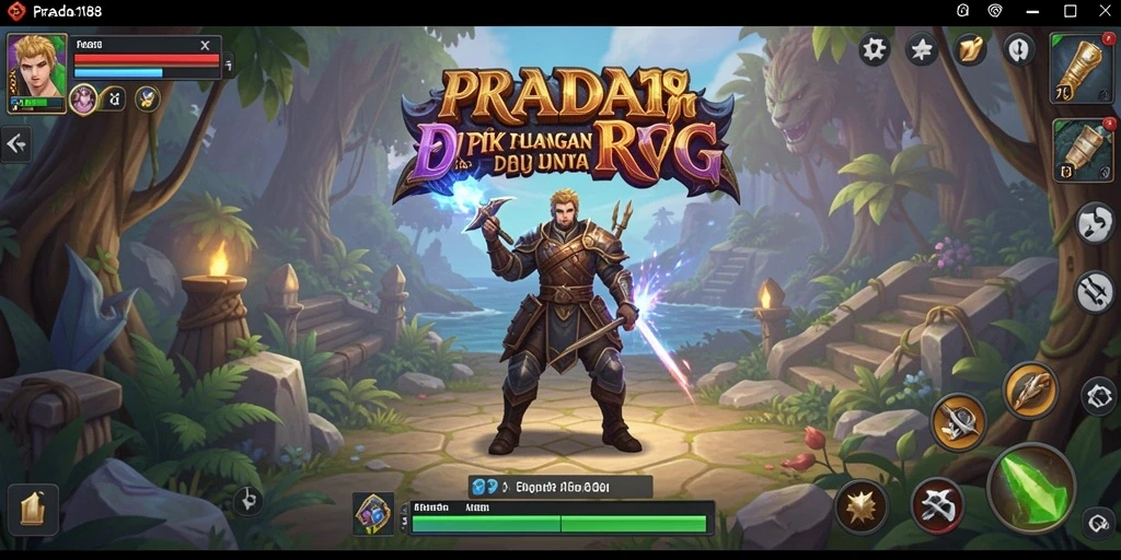 Tampilan screenshot PRADA188 menampilkan pertarungan seru dalam dunia RPG.