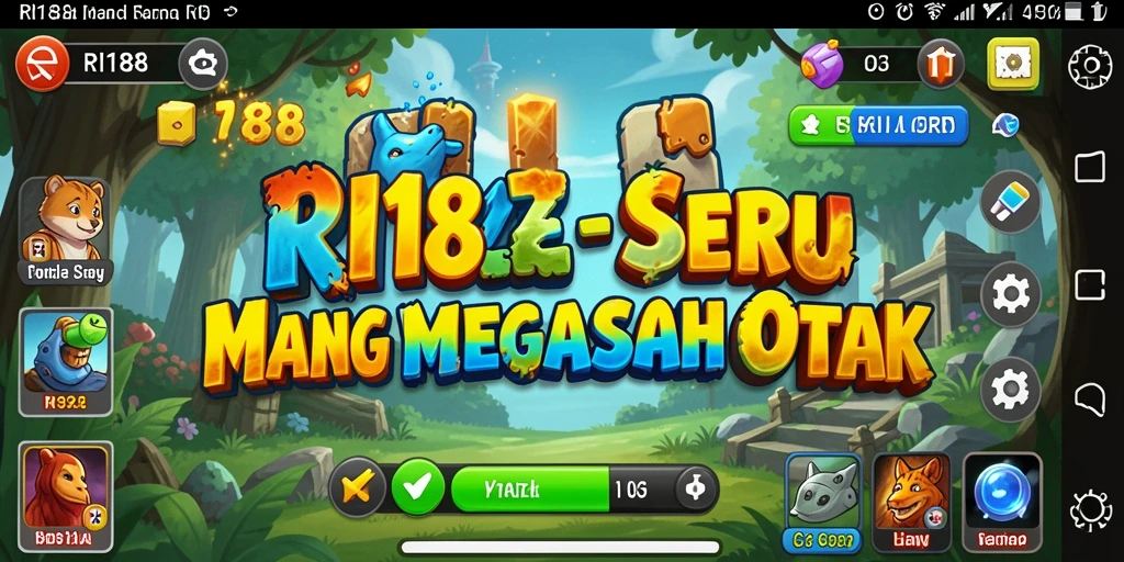 Screenshot permainan RI188 dengan tingkat tantangan Puzzle.