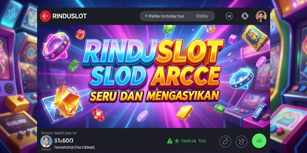 Tampilan gameplay seru RINDUSLOT dengan berbagai tema slot.