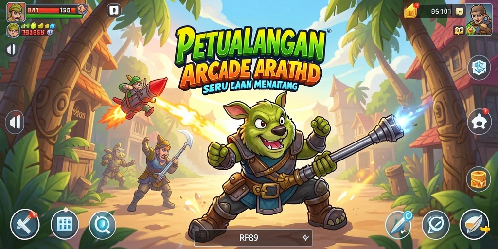 Tampilan gameplay RR89 yang dinamis dan penuh aksi.