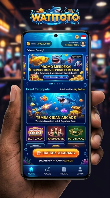 Tampilan utama aplikasi watitoto dengan berbagai pilihan aplikasi.